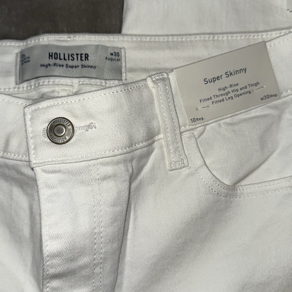Hollister High-rise Super Skinny White Skinny Jeans - Picture 4 of 4